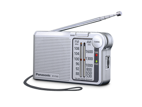 Prenosni radio Panasonic RF-P150DEG-S, srebrne barve