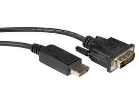 Roline DisplayPort-DVI (24+1) M/M 1m Kabel (11.04.5613-10)