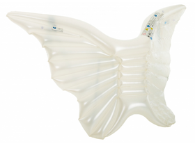 Luftmatratze, weiße Engelsflügel