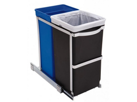 SimpleHuman CW1016 35 Liter ausziehbarer Schrank-Recycler Handelssorte