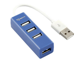 Sbox H-204BL 4 portni USB Hub, plavi