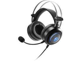 Sluchátka Sharkoon - Skiller SGH30 (PC/PS4; 7.1; RGB; černá; mikrofon; USB; ovládání hlasitosti; velký polštář; 2,4m kabel)