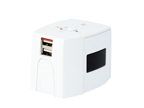 SKROSS MUV USB 2400mA, cestovní adaptér s USB nabíječkou