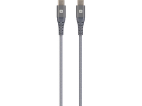 SKROSS Steel Line Sync-Kabel mit USB-C und USB-C Stecker, 120 cm