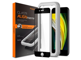 SGP Glastr Alignmaster 2,5D full cover, zakrivljeno kaljeno staklo za Apple iPhone 7 4.7, crno