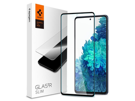 Spigen Slim 2,5D full cover ochranné tvrdené sklo pre Samsung Galaxy S20 FE (SM-G780), čierne
