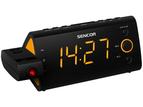 Sencor SRC 330 radio sa budilicom, narančast LED
