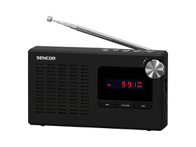 Sencor SRD 2215 prijenosni radio USB/microSD, crni