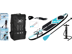 XQMAX SUP aufblasbares Steh-Surfbrett, blau, 305x71x10cm
