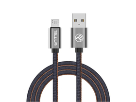 TELLUR TLL155371 USB - micro usb kabel,  efekat farmerki, 1m (5949087928522)