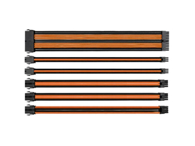 Thermaltake TtMod Sleeve modulární napájecí kabely, 30cm, černé/oranžové