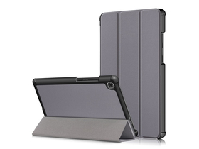 Gigapack Trifold bőr hatású álló tok Lenovo Tab M8 (TB-8505F) WIFI készülékhez, szürke