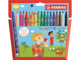Флумастери Stabilo "Trio Frutti"  18 цвята