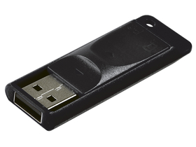 USB memorija, 32GB, USB 2.0, VERBATIM "Slider", crna