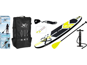 XQMAX SUP aufblasbares Stand-Up-Paddle-Board, gelb, 320x76x15cm