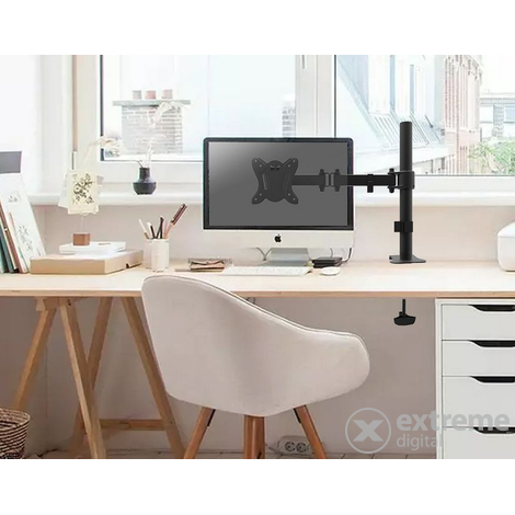 Equip 650151 nagibna stolna monitorska konzola, 13 "-32", 1 monitor, crna