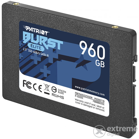Patriot PBE960GS25SSDR Burst Elite 960GB SATA SSD Laufwerk
