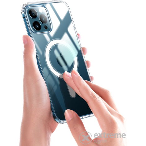 Cellect Apple iPhone 14 Plus Magnetna silikonska futrola - Prozirna