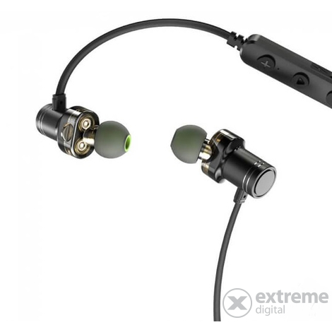 AWEI X670BL Dual Bluetooth sport headset, crna