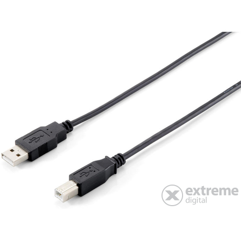 Equip USB 2.0 A-B nyomtató kábel, apa/apa, duplán árnyékolt, 1,8m