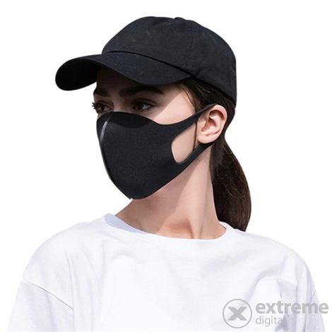 3D Spandex pralna maska ​​za otroke od 13-18 let, črna
