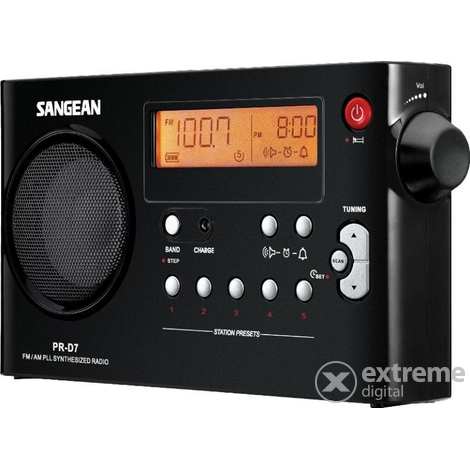 Sangean PR-D7 Package B prijenosni radio, crni