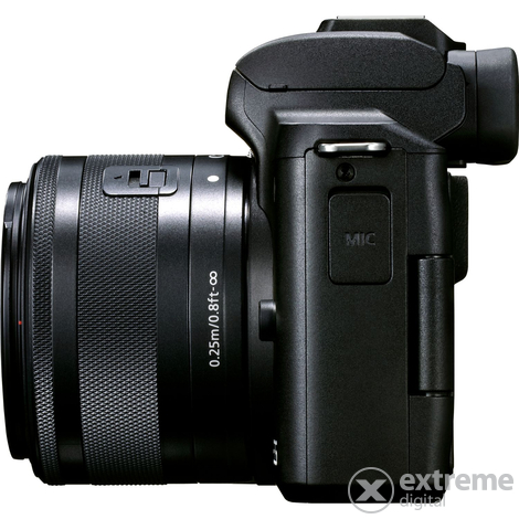 Canon EOS M50 Mark II MILC vlogger kit (15-45mm IS STM objektiv + Joby Gorilla 1000 + Rode Videomicro + 32GB Class10)
