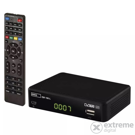 Emos EM190-L HD DVB-T2 prijímač / set-top box