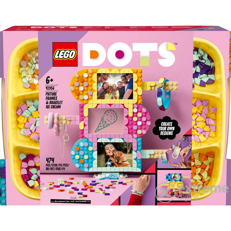 LEGO® DOTS 41956 Fagylaltos képkeret és karkötő