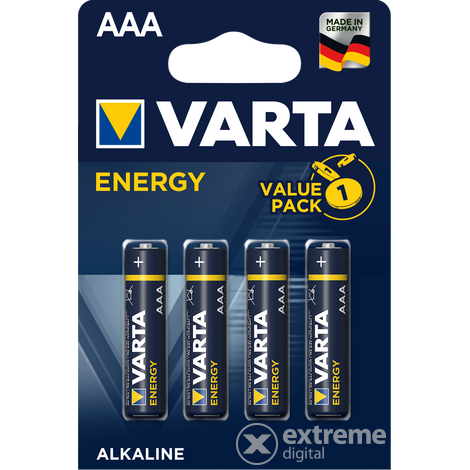 Varta Energy LR03 AAA mikro alkáli elem, 4db