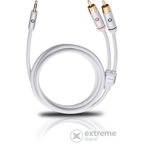 Oehlbach OB 60001 i Connect Jack - 2 RCA csatlakozó 1,5m, fehér