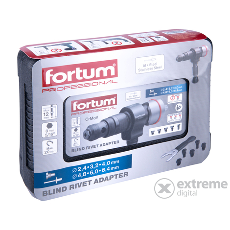 Sada adaptérů Fortum pro vrták