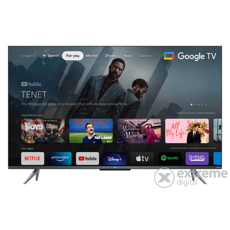 TCL 43C735 Smart QLED TV, 108 cm, 4K, 144Hz, Google TV