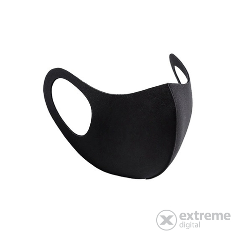 3D Spandex pralna otroška maska ​​od 13-18 let črna + ovratni trak