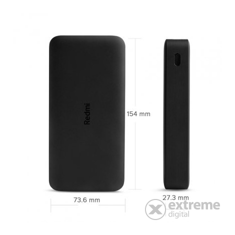 Xiaomi Redmi Powerbank 20000 mAh 18W Fast Charge powerbanka, černá (VXN4304GL)