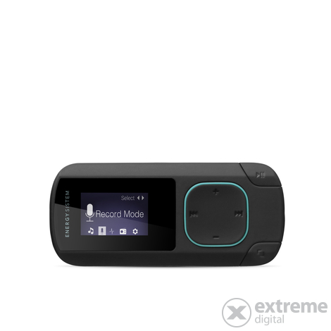 Energy Clip 8 GB Bluetooth MP3 prehrávač, tyrkysový - [zánovný]