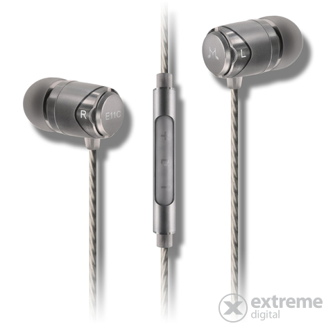 SoundMAGIC E11C Slušalke za ušesa z nadzorom glasnosti, pištolasto sive barve - [ Odprta embalaža ]