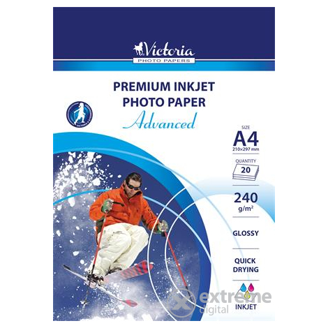 Victoria Advanced fotografický papier pre atramentové tlačiarne, A4, 240 g, lesklý