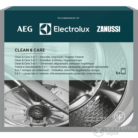AEG M3GCP400 Clean and Care 3 az 1-ben mosó-és mosogatógép szagmentesítő, zsíroldó és vízkőtlenítő, 6db