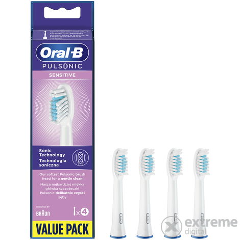 Oral-B Pulsonic Sensi Zahnbürsten-Ersatzkopf, 4 Stück
