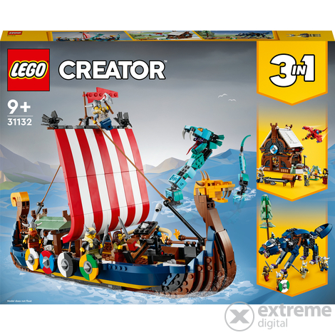 LEGO® Creator 31132 Viking hajó és a Midgard kígyó