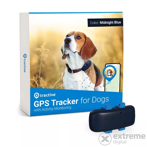 Tractive GPS DOG 4 Sledilnik in sledilnik aktivnosti za pse, polnočno modra - [Odprta embalaža]