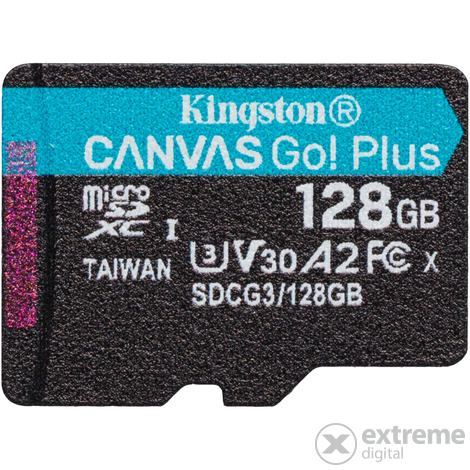 Kingston Canvas Go! Plus 128GB microSD memóriakártya