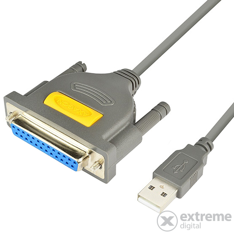 Axagon ADP-1P25 USB 2.0 nyomtatóadapter, 1,5m