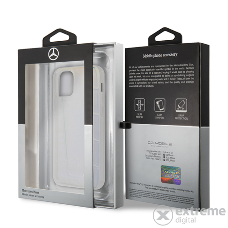 Mercedes Line Iridescent Cover zaštitni okvir za Apple iPhone 12 Mini, proziran