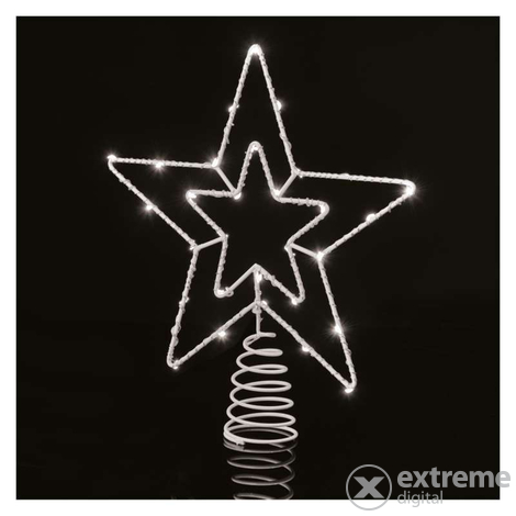 Emos LED Božićna zvijezda s timerom, 28,5 cm vanjska i unutarnja, hladno bijela