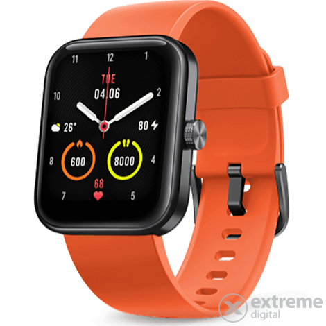 Xiaomi 70mai Maimo chytré hodinky, černé, oranžový řemínek