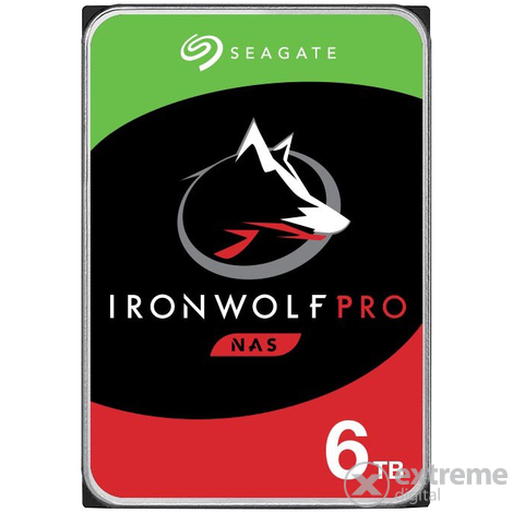 Seagate 3,5” 6TB SATA3 7200rpm 256MB Ironwolf Pro HDD belső merevlemez (ST6000NE000)