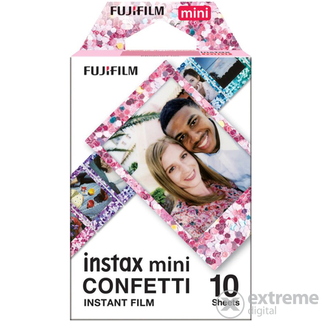 Fujifilm Colorfilm Instax Mini Glossy film, confetti, 10 kom