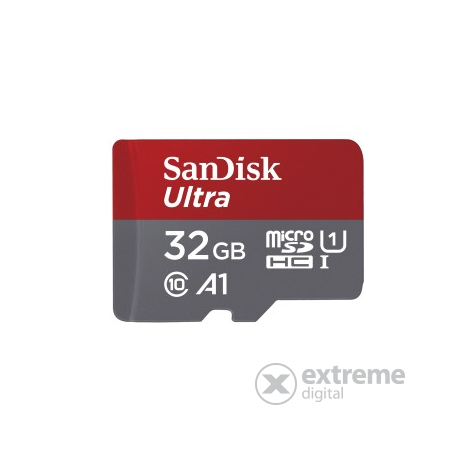 SanDisk 32GB Ultra Android microSD memória kártya, A1, Class 10, UHS-I (186503)